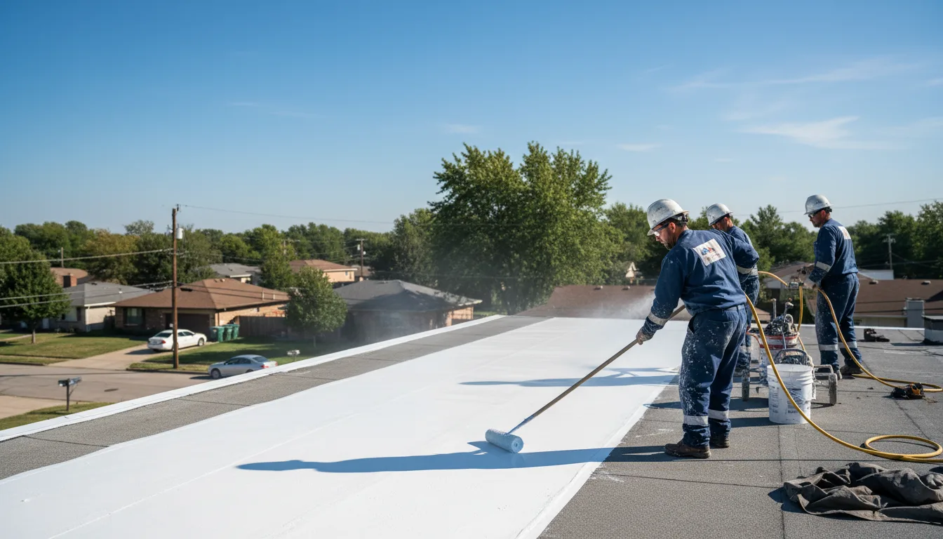 Commercial roof coating in Mill River, MA near me